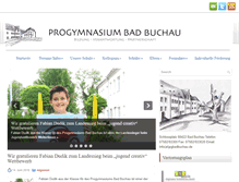 Tablet Screenshot of gymnasiumbadbuchau.de